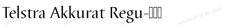 Telstra Akkurat Regu字体转换